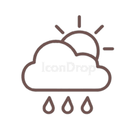 Weather Icon Brown Outline