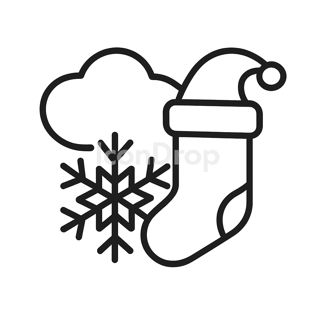 Weather Icon Christmas Outline
