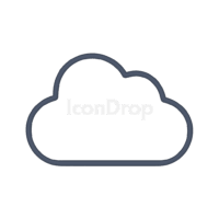 Weather Icon Cloudy Outline