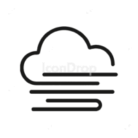 Weather Icon For Fog Outline