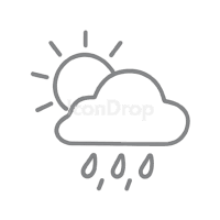 グレーの天気アイコン(アウトライン)