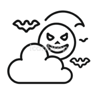 Weather Icon Halloween Outline