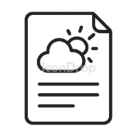 Weather Report Icon Outline