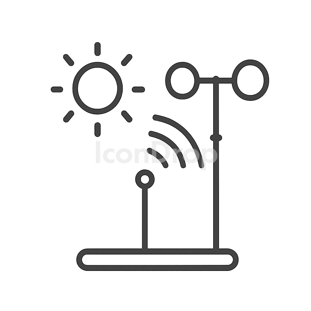 Weather Sensor Icon Outline