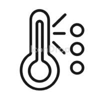 Weather Temperature Icon Outline