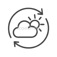Weather Update Icon Outline