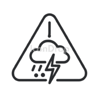 Weather Warning Icon Outline