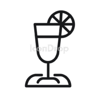 Welcome Drink Icon Outline