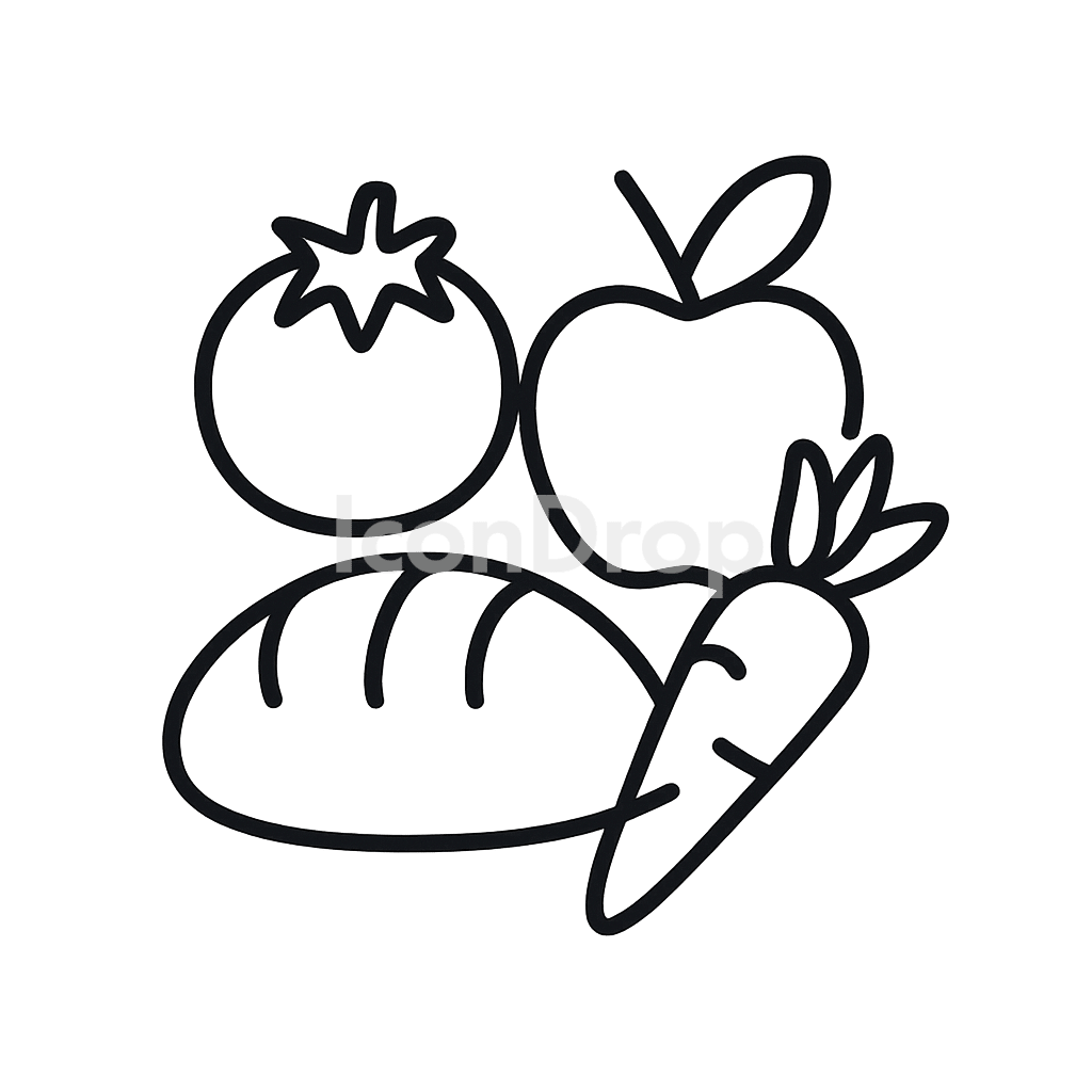 Whole Food Icon Outline