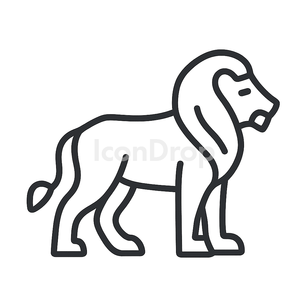 Wild Animal Icon Outline