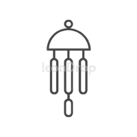 Wind Chime Icon Outline