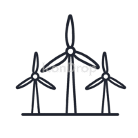 Wind Farm Icon Outline