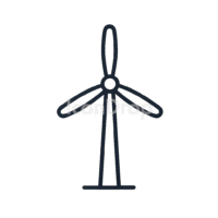 Wind Generator Icon Outline