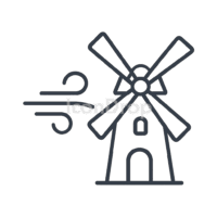 Wind Icon Architecture Outline