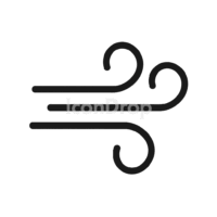 Wind Icon For Weather App Outline