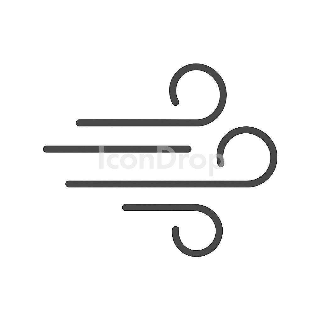 Wind Icon Outline