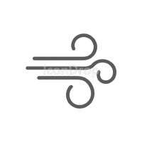 Wind Speed Icon Outline