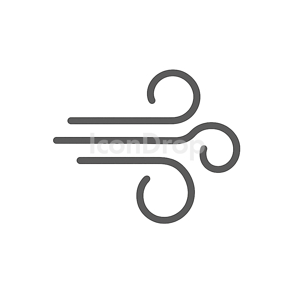 Wind Speed Icon Outline