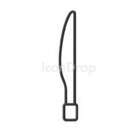 Wind Turbine Blade Icon Outline
