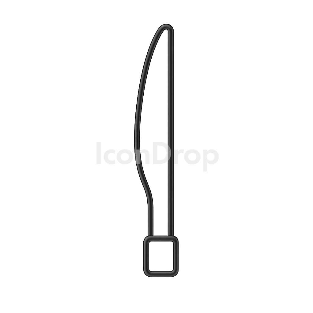Wind Turbine Blade Icon Outline