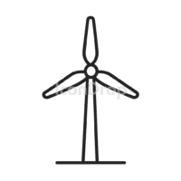 Wind Turbine Icon Outline