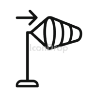 Wind Vane Icon Outline