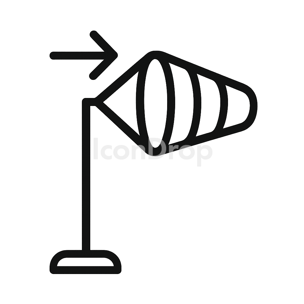Wind Vane Icon Outline