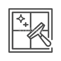 Window Cleaning Icon Outline