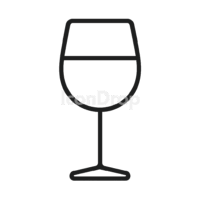 Wine Glass Icon Outline