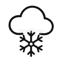 Winter Snow Icon Outline