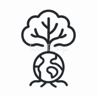 World Tree Icon Outline