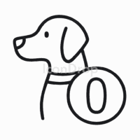 Year Of The Dog Icon Outline