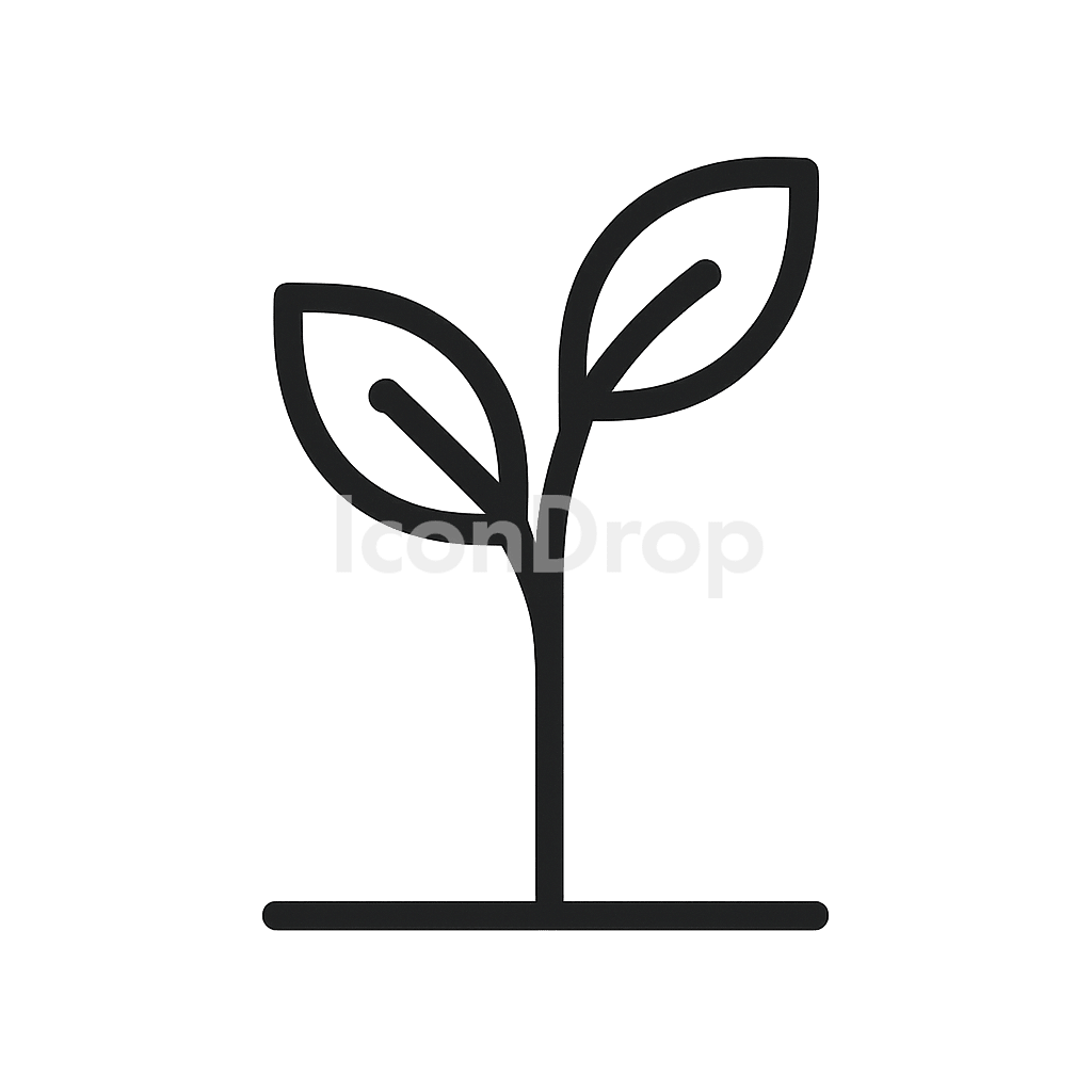 Young Tree Icon Outline